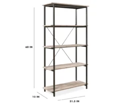 Real Living Rustic 5-Shelf Bookcase 20 Real Living Rustic 5-Shelf Bookcase -Furniture Series Sales 810343917 9