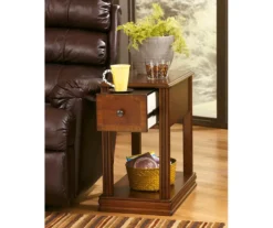 Breegin Brown End Table With Removable Tray -Furniture Series Sales 810363185 11
