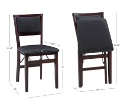Brown Classic Open Back Folding Chairs, 2-Pack 30 Brown Classic Open Back Folding Chairs, 2-Pack -Furniture Series Sales 810389460 A7
