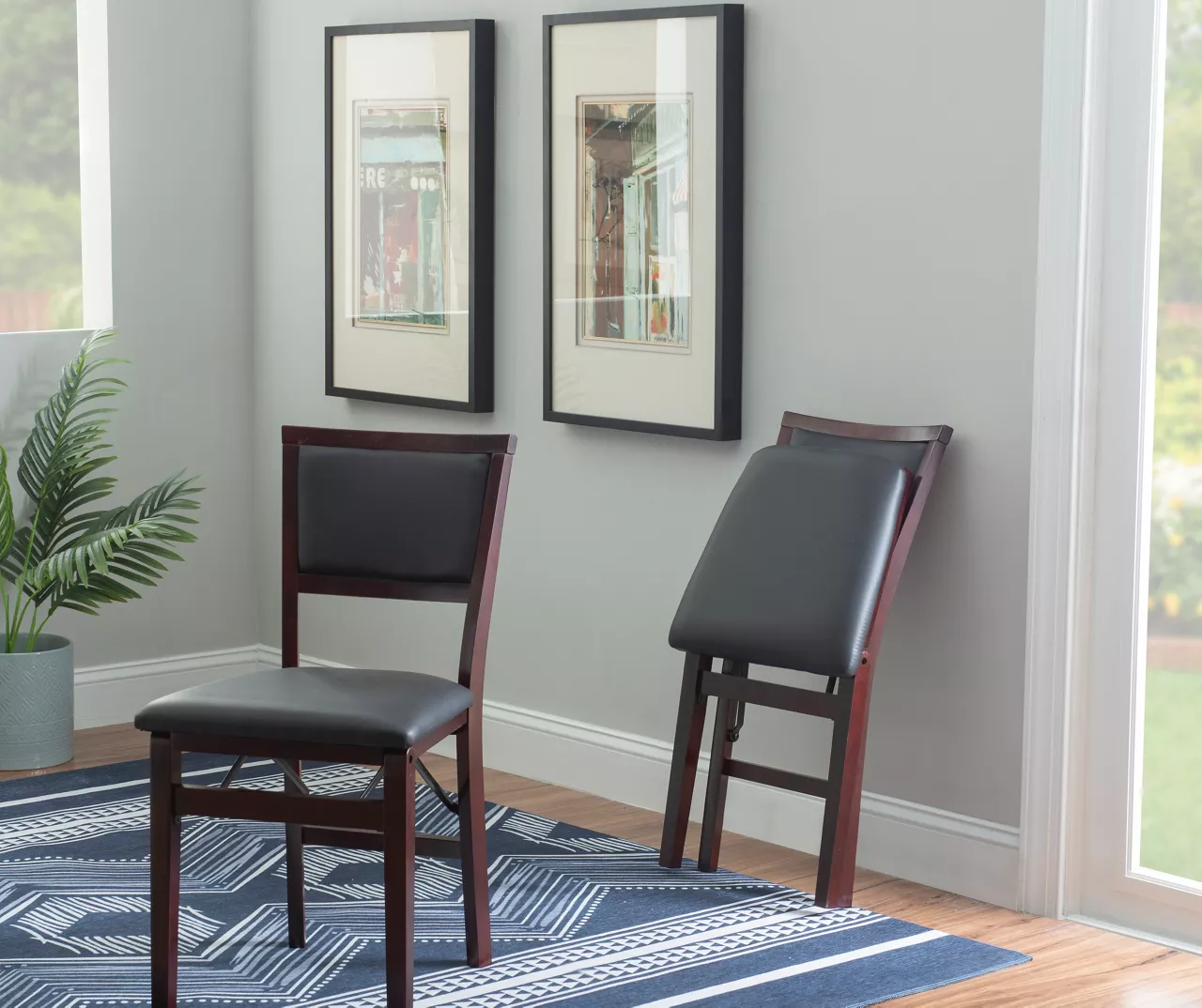 Brown Classic Open Back Folding Chairs, 2-Pack 11 Brown Classic Open Back Folding Chairs, 2-Pack - Image 9