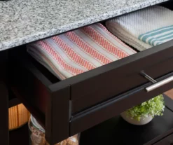 Ree Black Granite Top Kitchen Cart With Storage -Furniture Series Sales 810389519 A8 8