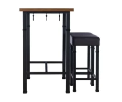 Luke Industrial 3-Piece Pub Table Set With Hooks -Furniture Series Sales 810389576 A1 2