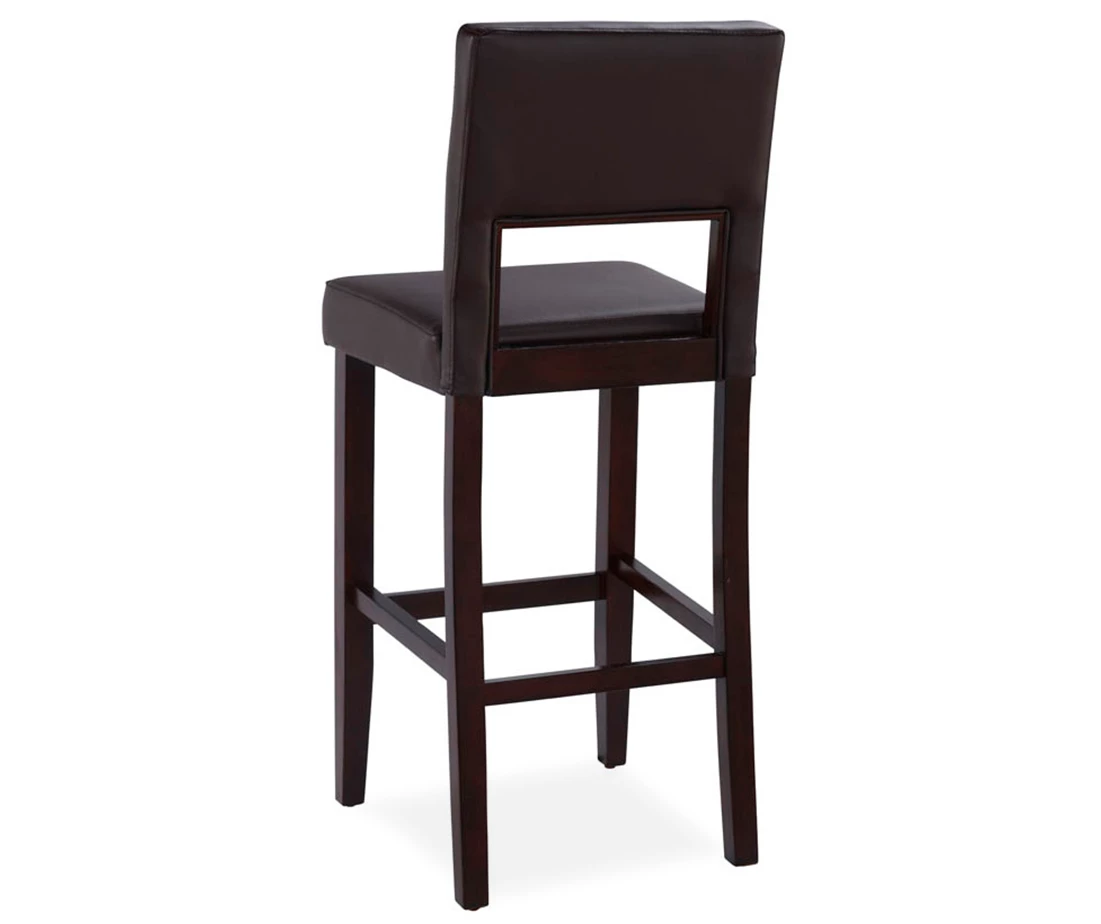 30" Brown Open Back Barstool 6 30" Brown Open Back Barstool - Image 4