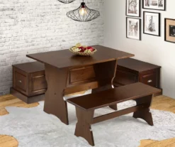 Cannon Walnut Backless Breakfast Nook -Furniture Series Sales 810389665 B0 1