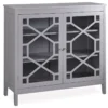 Ava Gray Geometric 2-Door Cabinet -Furniture Series Sales 810389671 1