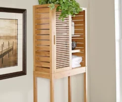 Pierce Bamboo 2-Door Over-The-Toilet Space Saver -Furniture Series Sales 810389689 4