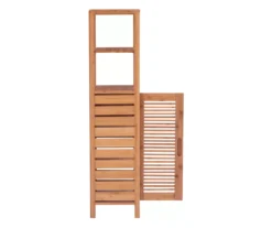 Pierce Bamboo 5-Shelf Mid Cabinet -Furniture Series Sales 810389690 A1 2