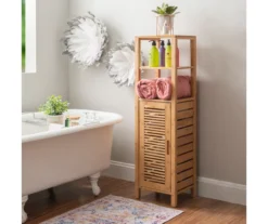 Pierce Bamboo 5-Shelf Mid Cabinet -Furniture Series Sales 810389690 B0 1