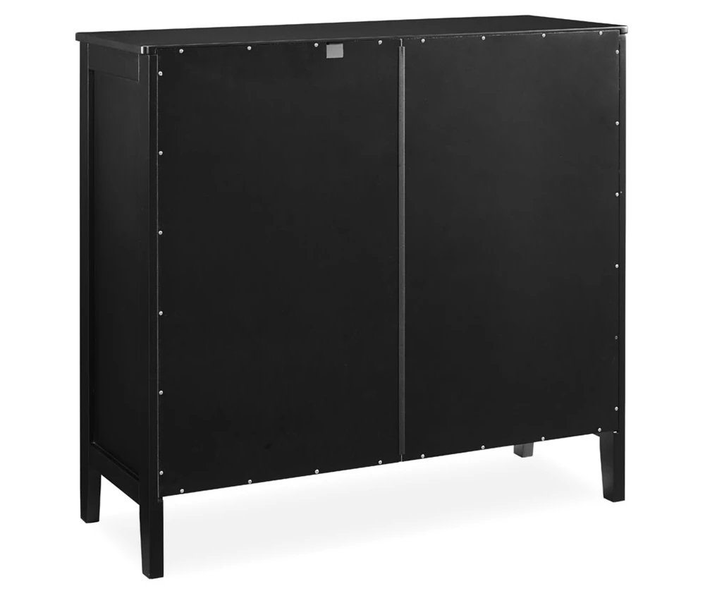Ava Black Geometric 2-Door Cabinet 4 Ava Black Geometric 2-Door Cabinet - Image 2