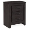 Brinxton Black 2-Drawer Nightstand -Furniture Series Sales 810408994 1