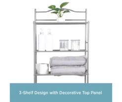 Polished Pewter Over-the-Toilet Space Saver 9 Polished Pewter Over-the-Toilet Space Saver -Furniture Series Sales 810418048 A0 3