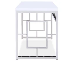 Alize Chrome Geometric Desk -Furniture Series Sales 810422877 3