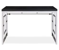 Alize Chrome Geometric Desk -Furniture Series Sales 810422879 2