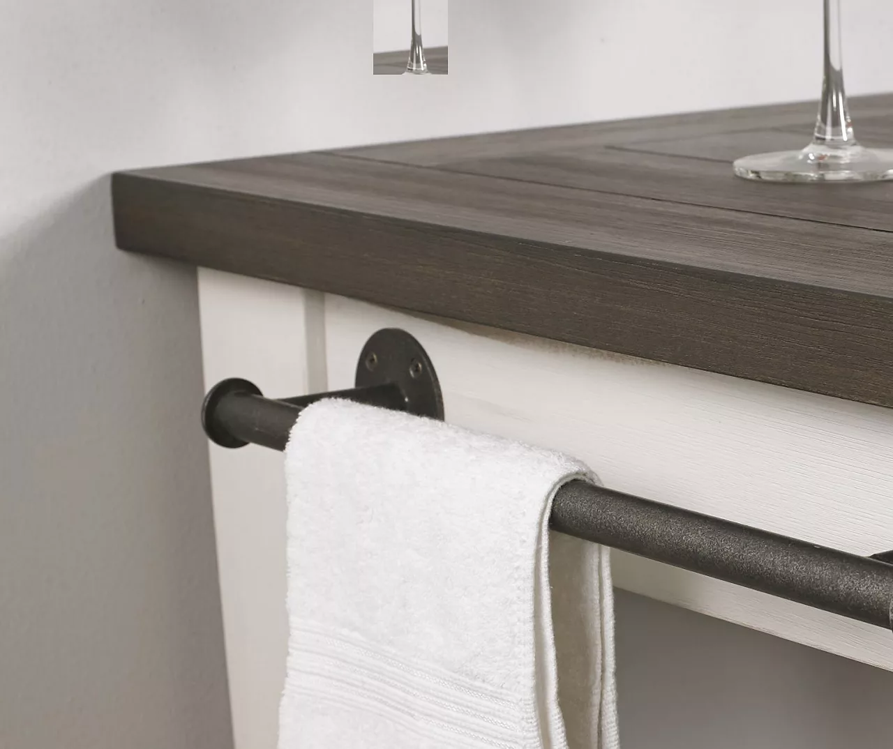 Cayla Two-Tone Rolling Kitchen Cart 5 Cayla Two-Tone Rolling Kitchen Cart - Image 3