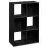 Black Oak 6-Cube Storage Organizer -Furniture Series Sales 810435811