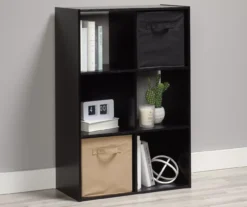 Black Oak 6-Cube Storage Organizer -Furniture Series Sales 810435811 7