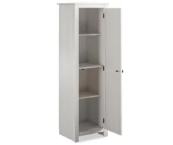 Lincoln Magnolia Oak White Single Door Kitchen Pantry -Furniture Series Sales 810447463 1