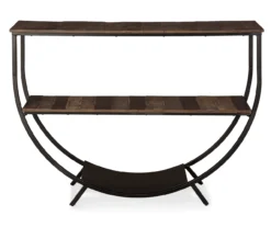 Lamoney Gray, White & Brown Slat Console Table -Furniture Series Sales 810458257 1