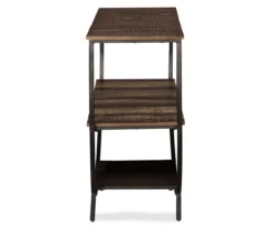 Lamoney Gray, White & Brown Slat Console Table -Furniture Series Sales 810458257 3