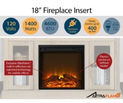 47" Grandcastle Espresso Electric Fireplace Console -Furniture Series Sales 810464966 A0 4