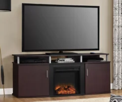 63" Bridgeport Cherry Electric Fireplace Console -Furniture Series Sales 810464968 1