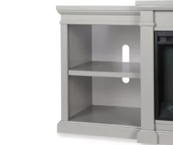 65" Wilton Gray Electric Fireplace Console -Furniture Series Sales 810465000 5