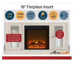 59" Roxbury Black Electric Fireplace Console -Furniture Series Sales 810465038 4