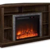 47" Flaxton Espresso Corner Electric Fireplace Console -Furniture Series Sales 810465039 3