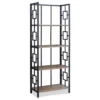 Dark Taupe Square 4-Shelf Open Bookcase -Furniture Series Sales 810512901 2