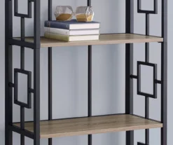 Dark Taupe Square 4-Shelf Open Bookcase -Furniture Series Sales 810512901 4