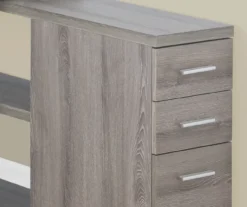 Dark Taupe Reversible L-Shaped Corner Desk 10 Dark Taupe Reversible L-Shaped Corner Desk -Furniture Series Sales 810512939 4
