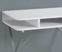 Silver & White Writing Desk -Furniture Series Sales 810512942 4