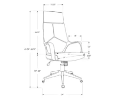 Monarch Modern Executive Office Chair -Furniture Series Sales 810512971 11