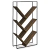Brown 5-Shelf Slanted Bookcase -Furniture Series Sales 810512985 2