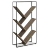 Dark Taupe 5-Shelf Slanted Bookcase -Furniture Series Sales 810512986 2