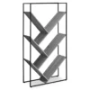 Gray 5-Shelf Slanted Bookcase 2 Gray 5-Shelf Slanted Bookcase -Furniture Series Sales 810512987 2