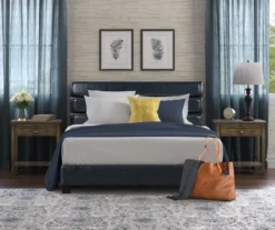 Black Hudson Queen Leather Upholstered Bed 24 Black Hudson Queen Leather Upholstered Bed -Furniture Series Sales 810513493 4