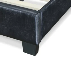 Black Hudson Queen Leather Upholstered Bed 25 Black Hudson Queen Leather Upholstered Bed -Furniture Series Sales 810513493 7