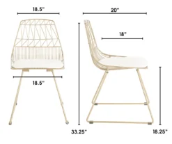 Vivi Metal Dining Chairs, 2-Pack -Furniture Series Sales 810513496 6