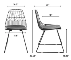 Vivi Metal Dining Chairs, 2-Pack -Furniture Series Sales 810513497 6
