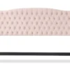 French Blush Pink Celeste Upholstered King Headboard -Furniture Series Sales 810513528 6