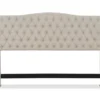 Beige Celeste Upholstered Linen King Headboard -Furniture Series Sales 810513532 5