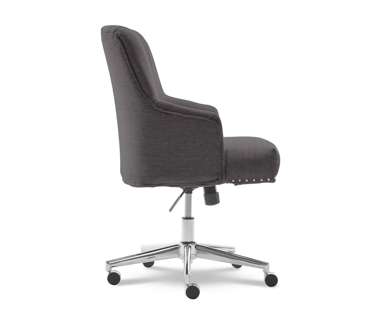 Leighton Dark Gray Memory Foam Fabric Office Chair 6 Leighton Dark Gray Memory Foam Fabric Office Chair - Image 4