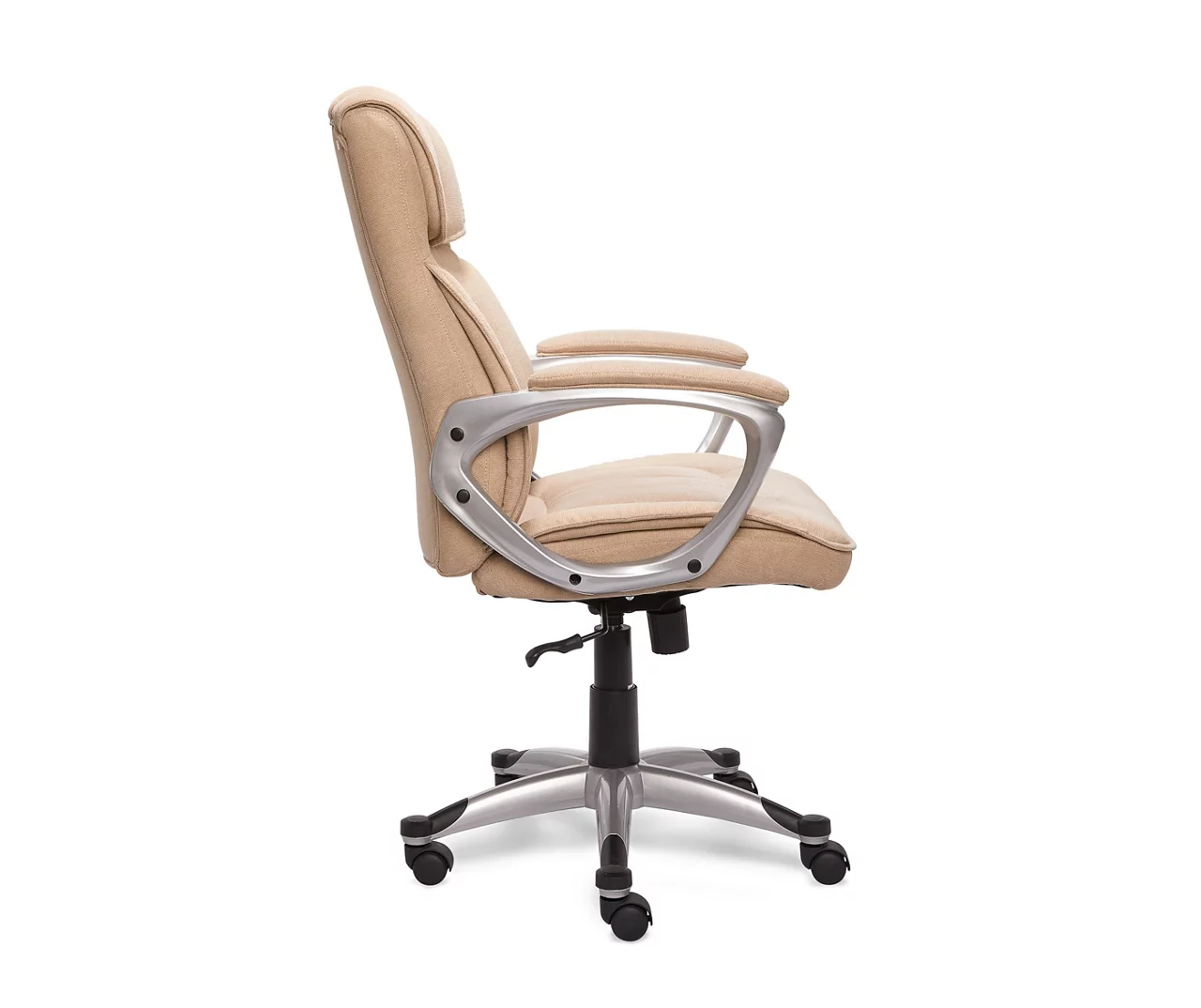 Fawn Tan Linen Executive Office Chair 5 Fawn Tan Linen Executive Office Chair - Image 3