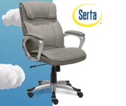 Glacial Gray Linen Executive Office Chair 17 Glacial Gray Linen Executive Office Chair -Furniture Series Sales 810513550