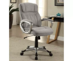 Glacial Gray Linen Executive Office Chair 15 Glacial Gray Linen Executive Office Chair -Furniture Series Sales 810513550 3