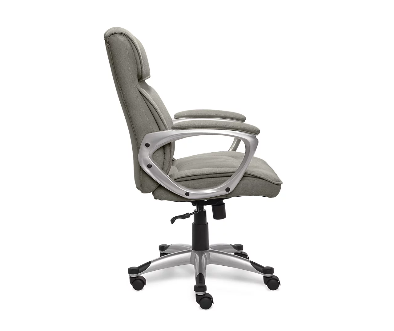 Glacial Gray Linen Executive Office Chair 5 Glacial Gray Linen Executive Office Chair - Image 3