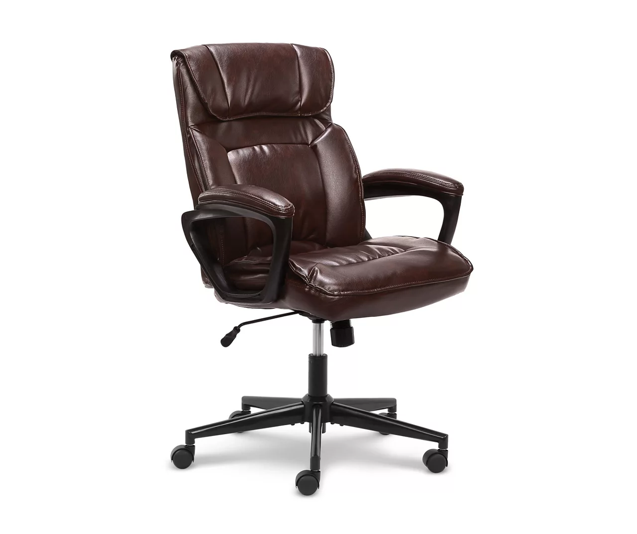 Hannah Brown Bonded Leather Office Chair 4 Hannah Brown Bonded Leather Office Chair - Image 2