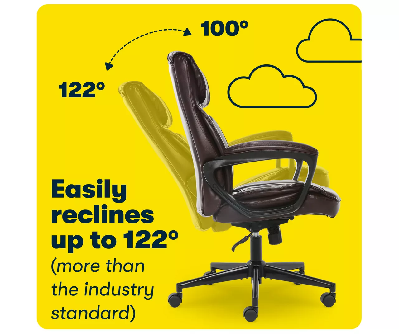 Hannah Brown Bonded Leather Office Chair 9 Hannah Brown Bonded Leather Office Chair - Image 7