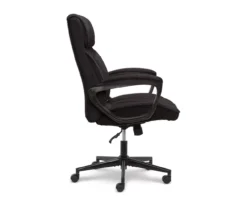 Hannah Charcoal Gray Microfiber Office Chair 34 Hannah Charcoal Gray Microfiber Office Chair -Furniture Series Sales 810513553 10